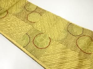 枡に花丸模様織出し袋帯